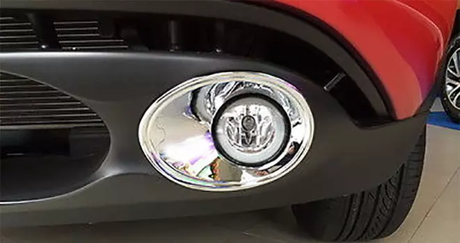 Накладки на противотуманные фары KONUS для NISSAN Juke (2010 - по н.в.)