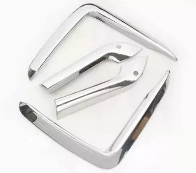 Накладки на противотуманные фары (серебристые) Yiling YING00100 для BMW X6 2019-