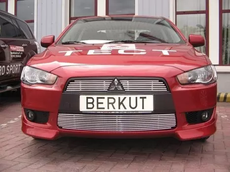 Накладки на решетку радиатора d10-2 шт. Berkut-Auto ML10.R11 Mitsubishi Lancer 2007-