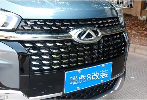 Накладки на решетку радиатора для Chery Tiggo 8 (2018 - 2019)
