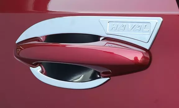 Накладки на ручки (серебряные, ниша) Haval H6 2021-