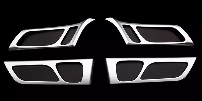 Накладки на салонные ручки (серебро) для GAC Trumpchi GS8 2018, 2019, 2020