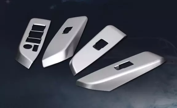 Накладки на стеклоподъемники для Toyota Highlander (2014 - 2017)