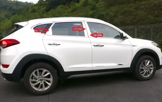 Накладки на стойки дверей для TUCSON для Hyundai Tucson (2015- по н.в. )
