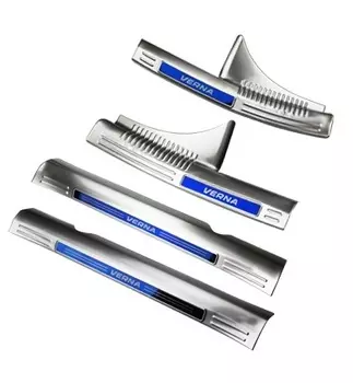 Накладки на внутренние пороги для Hyundai Solaris 2017 - 2020