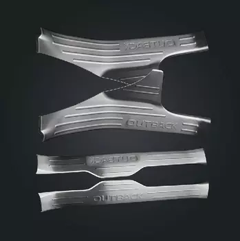 Накладки на внутренние пороги для Subaru Outback