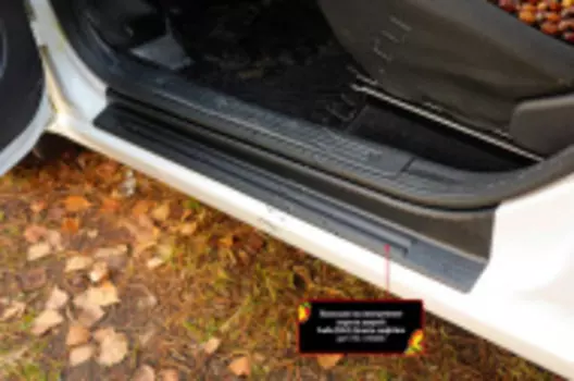 Накладки на внутренние пороги дверей Русская Артель Lada (ВАЗ) Granta лифтбек 2018-