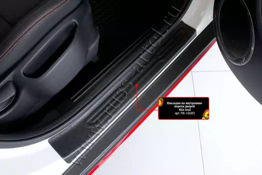 Накладки на внутренние пороги передних дверей