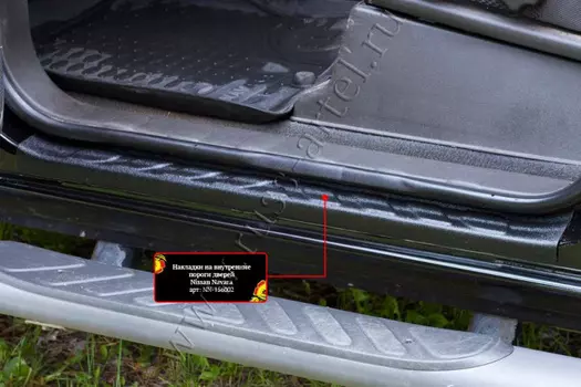 Накладки на внутренние пороги передних дверей (2 шт.)