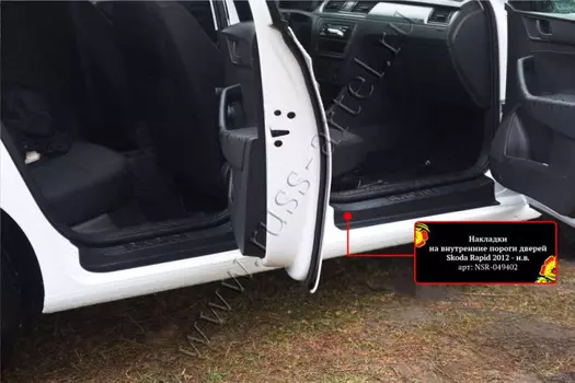 Накладки на внутренние пороги задних дверей (2шт.)