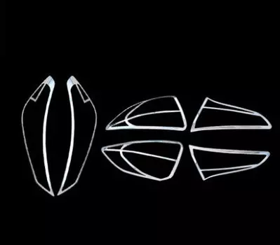 Накладки на задние фары (хром) для Hyundai Tucson (2015- по н.в. )