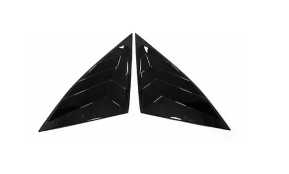 Накладки на задние форточки (черный глянец) для Hyundai Tucson (4G) 2021-