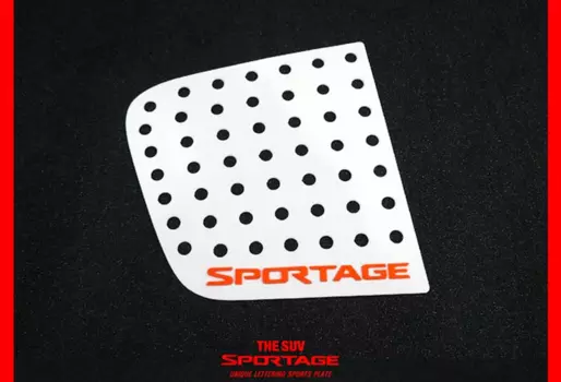 Накладки на задние стекла SPORTS PLATE Ver.3 WHITE - KIA The SUV Sportage (DXSOAUTO) для KIA Sportage IV 2016 -