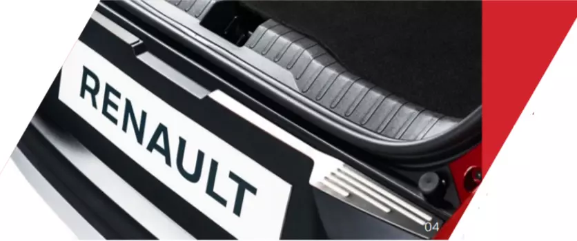 Накладки на задний бампер 2 шт. для Renault ARKANA (Рено Аркана) 2019 -