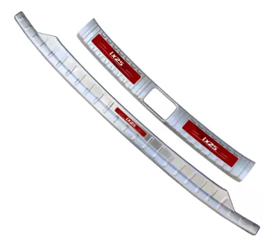 Накладки на задний бампер защитные для Hyundai Creta ( Хендай Крета ) 2020 +