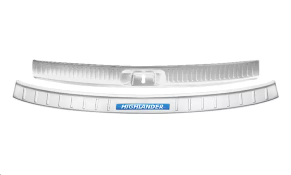 Накладки на задний бампера и багажный проем для Toyota Highlander 2017 -