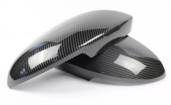 Накладки на зеркала (черный карбон) для Geely Atlas 2018 -