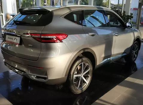 Накладки на зону выхлопа (хром) для Haval F7 (Хавал Ф7) 2018, 2019, 2020