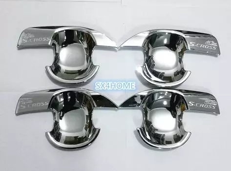 Накладки под ручки хромированные для Suzuki SX4 (2014 - 2016)