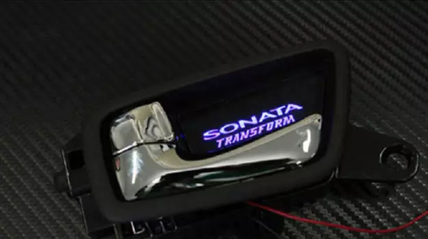 Накладки в ниши салонных ручек с LED-подсветкой для KIA Mohave 2017 -