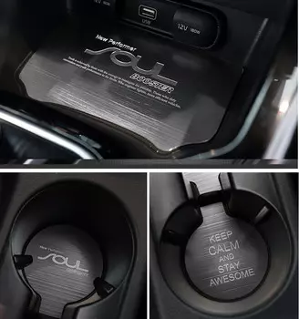 Накладки в салонные ниши (алюминий) для Kia Soul (Киа Соул) 2019, 2020