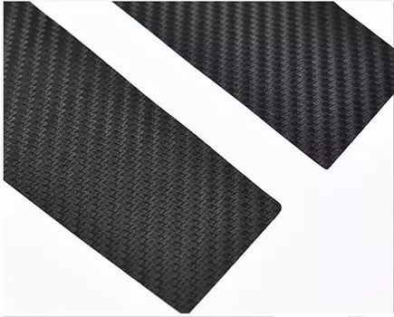 Наклейки на боковые оконные стойки ( черный, хром) для Jeep Сherokee 2015 -