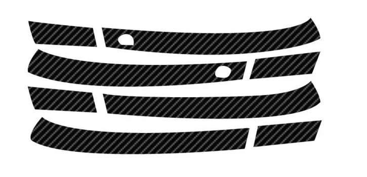 Наклейки на дверные ручки (карбон) для KIA Stinger 2018 -