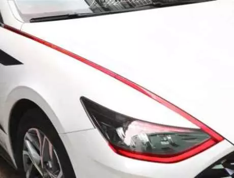 Наклейки на фары, красные, 4 штуки You Qiang QNG00281 для Hyundai Sonata (8G) DN8 2020-