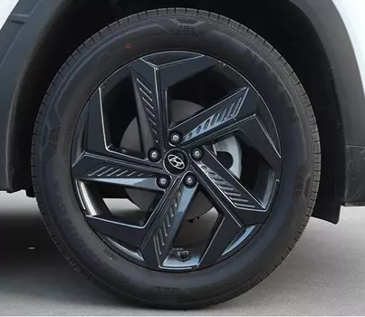 Наклейки на колесные диски (черные) Point Bin PNT00379 для Hyundai Tucson (4G) 2021-