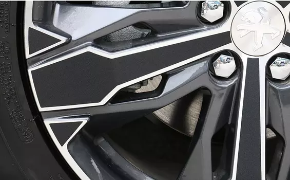 Наклейки на колесные диски для PEUGEOT 2017-