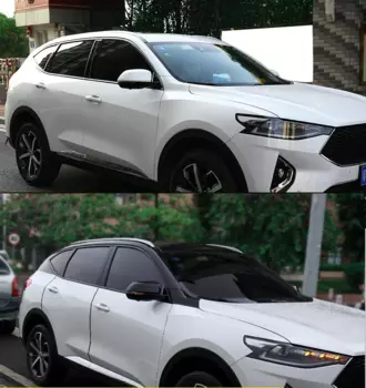 Наклейки на стойки "Парящая Крыша" для Haval F7