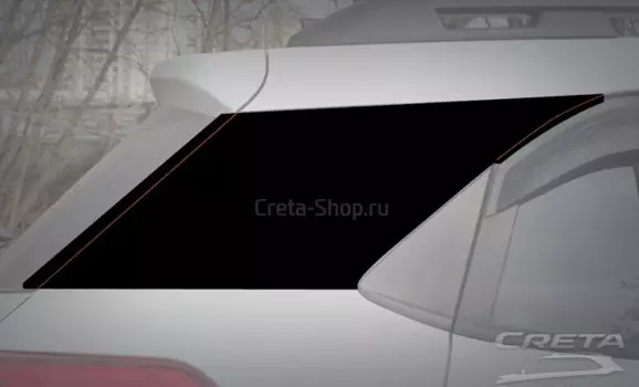 Наклейки на задние стойки, глянцевые RUS для Hyundai Creta (Крета) (1G) 2016-, рест. 2020-