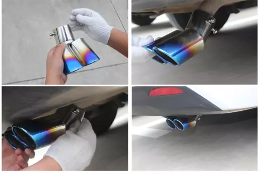 Насадка на выхлопную трубу для KIA RIO 2017 -