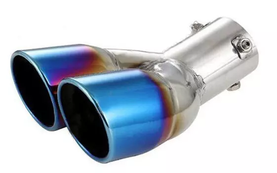 Насадка на выхлопную трубу (двойная, обожженый металл) для Toyota C-HR 2018 -