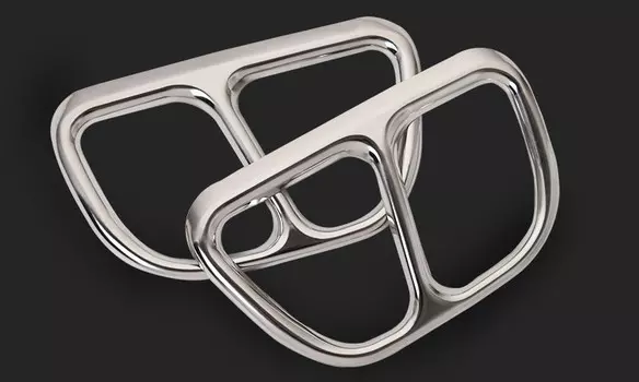 Насадка на выхлопную трубу с окантовкой для Jeep Сherokee 2015 -