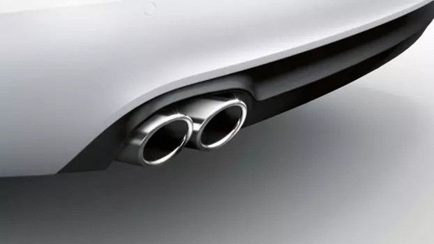 Насадка на выхлопную трубу сдвоенная CHROME для Hyundai Creta (Крета) 2016-