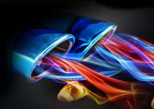 Насадка на выхлопную трубу сдвоенная для Hyundai Tucson 2015 -