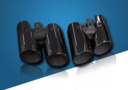 Насадки на выхлопные трубы Black Style для Porsche Panamera