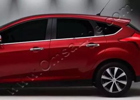 Нижние молдинги стекол, нерж., 8 частей, HB Omsa Line 2608142 для FORD Focus III (2011 - 2015 )