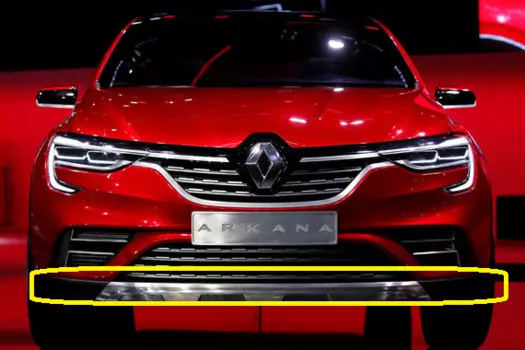 Нижняя часть переднего бампера Renault для Renault ARKANA (Рено Аркана) 2019 -