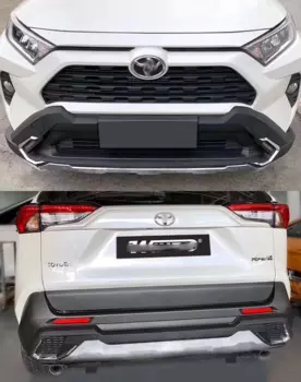 Обвес, накладки на передний и задний бампер для Toyota RAV4 (Тойота РАВ4) XA50 2018-