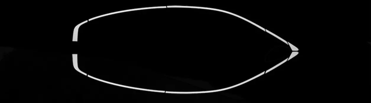 Окантовка на окна (хром) для KIA RIO K2 2017