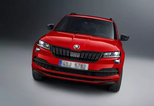 Окантовка радиаторной решетки Польша 57A853761A F9R Skoda Karoq 2020 (Шкода Карок)