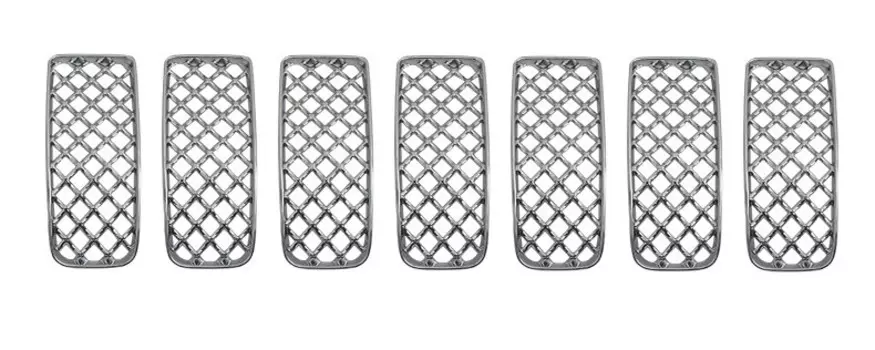 Окантовка решетки радиатора и воздухозаборников для Jeep Сherokee 2015 -