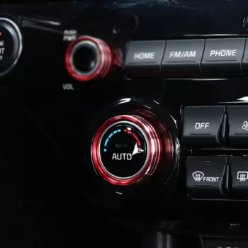 Окантовки переключателей кондиционера, громкости магнитолы для KIA Sportage IV 2016 -