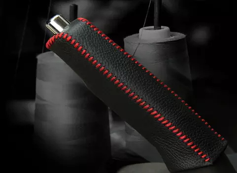 Оплетка стояночного тормоза (кожа) для Санта Фе 4 (Hyundai Santa Fe 2018 - 2019)