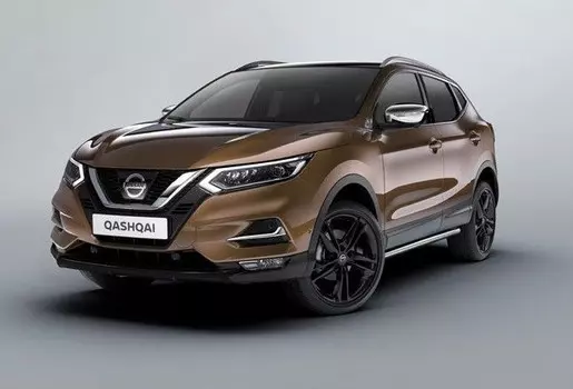 Передняя декоративная накладка (черная) Nissan KE610HV55B для Nissan Qashqai 2019 -