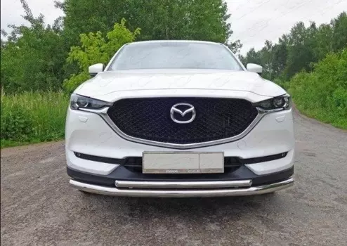 Передняя защита 60/42мм TCC для Mazda CX-5 2017 -