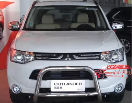 Передняя защита бампера, кенгурятник для Mitsubishi Outlander 2012 - 2014