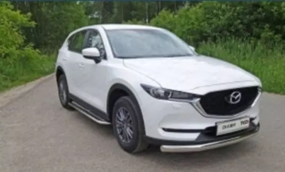 Передняя защита (овальная) TCC для Mazda CX-5 2017 -